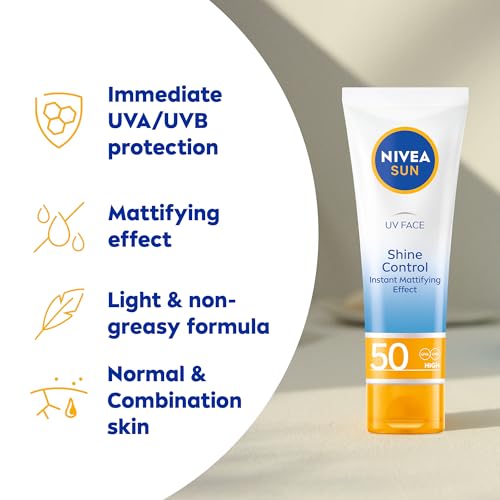 - NIVEA Sun UV Face Shine Control SPF 50 Cream | (50ml) -