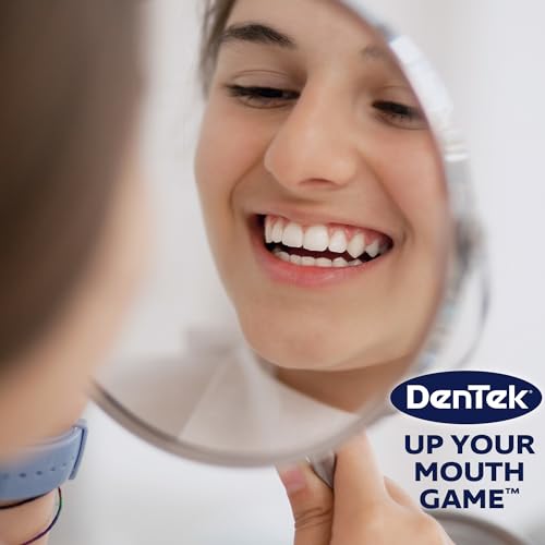 DenTek Triple Clean Mint Flavoured and Fluoride coated Advanced Dental Floss Picks with 3 cleaning actions - 150 Pack