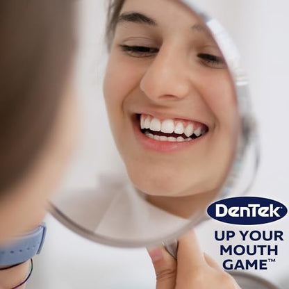 DenTek Triple Clean Mint Flavoured and Fluoride coated Advanced Dental Floss Picks with 3 cleaning actions - 150 Pack