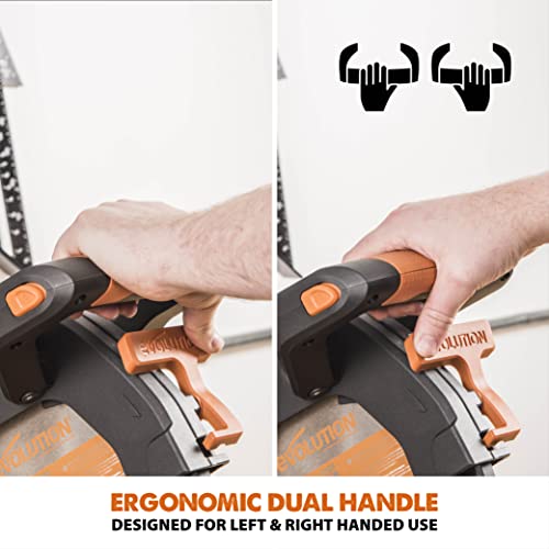 - Evolution Power Tools R255SMS-DB+ Double Bevel Sliding Mitre Saw -