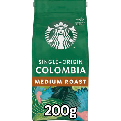 - STARBUCKS Single-Origin Colombia | Medium Roast | Ground Coffee 200g (Pack Of 6) -