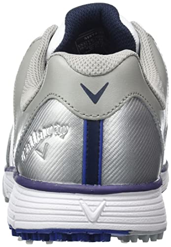 Callaway Men's M574 Chev Mulligan Golf Shoes, White Navy, 9 UK