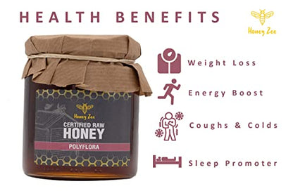 - Raw Honey Polyflora | 100% Authentic and Natural Sweet Honey | 300g HoneyZee -