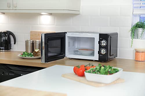- Russell Hobbs | 17 Litre | 700 W | Black Solo Manual Microwave | 5 Power Levels -