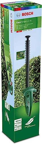 Bosch Electric Hedge Cutter EasyHedgeCut 45 (420 W, Blade Length 45 cm, Weight: 2.6 kg, in Carton Packaging), Classic Green