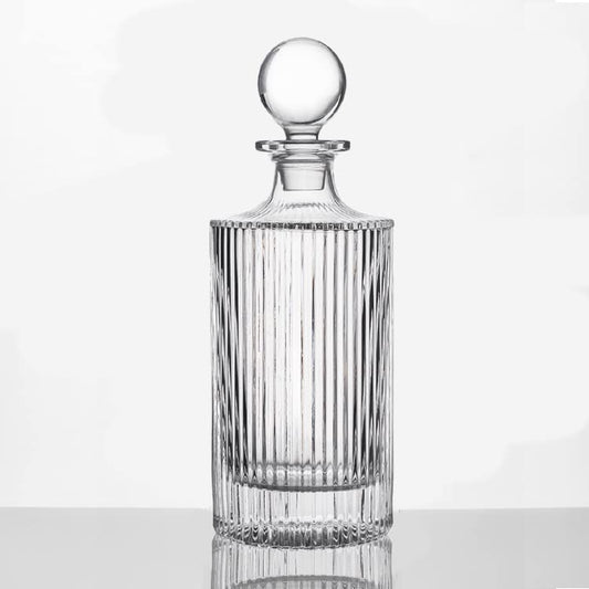 - Whiskey Decanter and Glass Stopper 27 oz Square Decanter for Whiskey