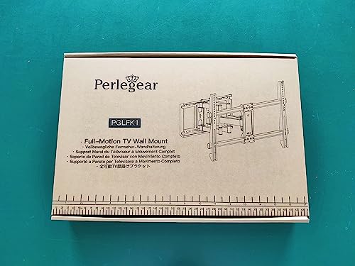 - Perlegear TV Wall Bracket | 37-84 Inch Flat/Curved TVs | 60kg Limit | TV Wall Mount With Dual Arm -