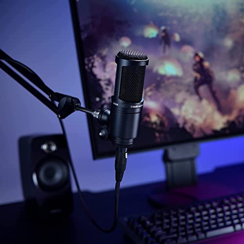 Audio-Technica 2020 Cardioid Condenser Microphone Black