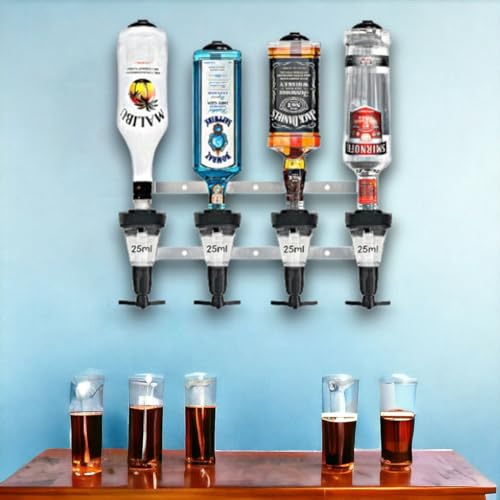 - Professional 2/4/6 Bottle Optics for Home Bar UK Made  | Bar Butler Shot Measure Bracket -