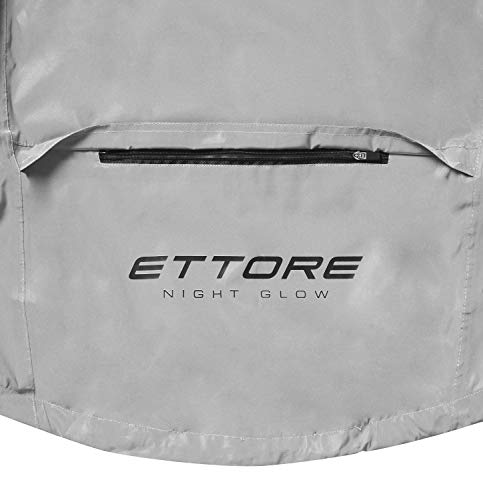 - Ettore Mens Cycling Jacket | Waterproof Breathable High Visibility Reflective Silver -