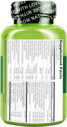 - NATURELO One Daily Multivitamin for Men | with Natural Food-Based Vitamins -