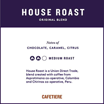 - Union Coffee | Medium Roast | Ground Coffee Beans | House Roast Ground Coffee | 4 x 200g -