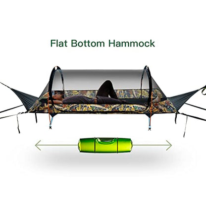- Night Cat Flat Lay Hammock Tent with Mosquito Net | Waterproof -