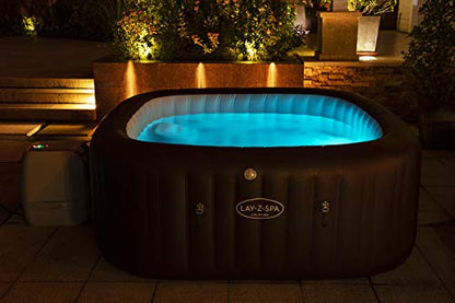 - Lay-Z-Spa Maldives Luxury Hot Tub | 8 HydroJet Pro Massage System | Inflatable Spa | LED Lights | Foot Massager | Freeze Shield Technology | 5-7 Person -