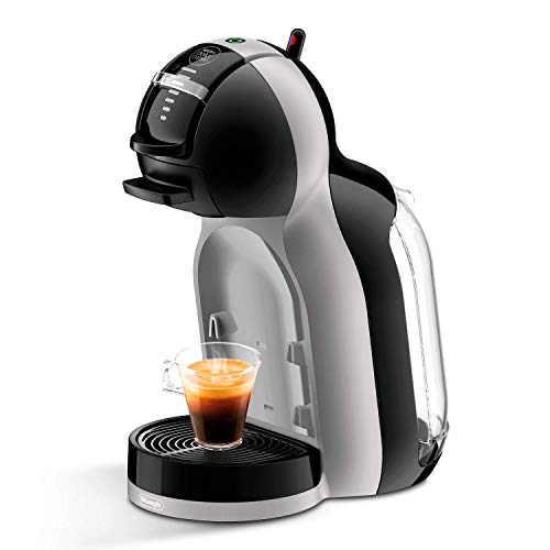 De'Longhi Nescafé Dolce Gusto Mini Me, Single Serve Capsule Coffee Machine Starter Kit, Including 6 boxes of Coffee Pods, EDG155.BG, 230 Milliliters, Black & Grey