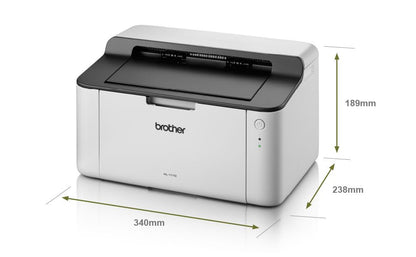 Brother HL-1110 Mono Laser Printer - Single Function, USB 2.0, Compact, A4 Printer