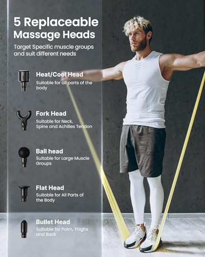 - Massage Gun Heat and Cold | RENPHO Massage Gun with Heat Cool Massage Head -