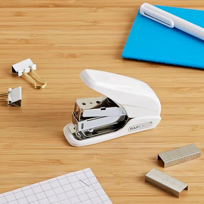 - Rapesco 1310 Stapler | X5-Mini Less Effort | White -