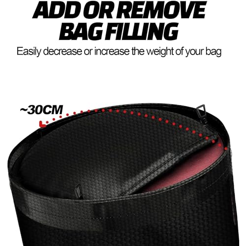 Outdoor Punch Bag 𝗛𝗘𝗔𝗩𝗬 𝗙𝗜𝗟𝗟𝗘𝗗 | For Boxing | Boxing Gloves | Skipping Rope & Bracket Set -