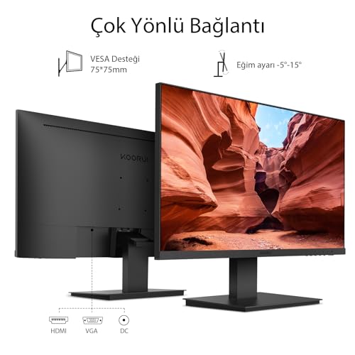 - KOORUI 24 Inch FHD Monitor, Ultra-slim Bezels | 75Hz | VA Display | 5ms -