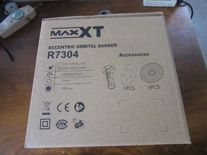 - MAXXT Orbital Sander 150mm(6 inch) | Electric Sander 5.0mm | 6 Variable Speed Palm Sander 4500-6200 RPM -