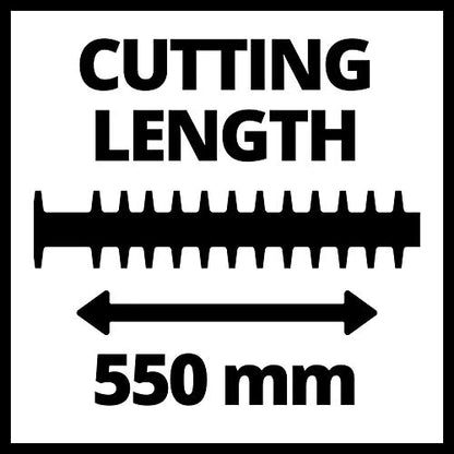 - Einhell GE-PH 2555A Petrol Hedge Trimmer | 55cm (22 Inch) Cutting Length | Laser-Cut Diamond-Ground Steel Blades -