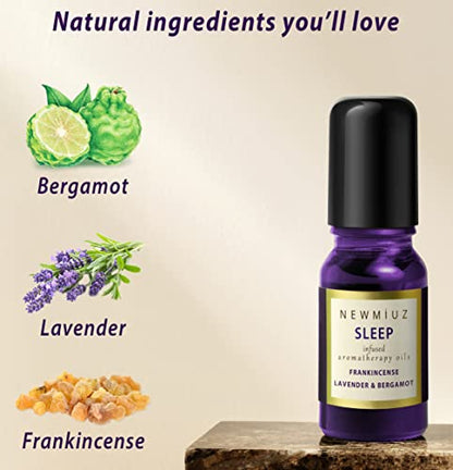 - Sleep Well Roll On Essential Oil | Anti Stress Calming Aromatherapy | Stick Blend Lavender Oil |  Gifts for Women -