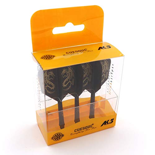CUESOUL ROST Integrated Dart Shaft and Flights,big wing shape,Set of 3 pcs Dragon Pattern(CSAK-5JL1-S)