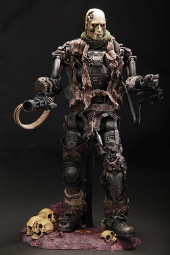 - Hot Toys Movie Masterpiece Terminator | 4 1/6 Scale Figure T-600 Damage Skin Version -