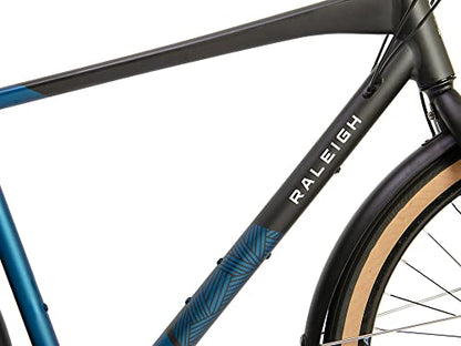 - Raleigh | STB16MT | Strada City 650b 16 Speed Disc Brake Men's Hybrid Bike | Black / Blue Size Small -