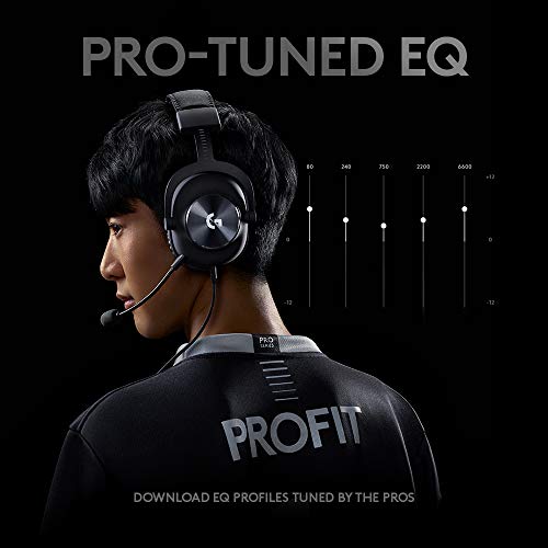 - Logitech G PRO X Gaming-Headset | Corded | Over-Ear Headphones with Blue VO!CE Mic -