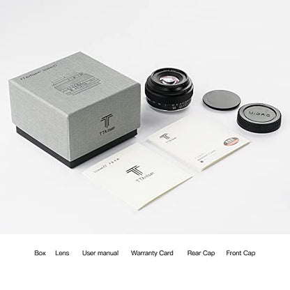 - TTArtisan 50mm F2 Full Frame Manual Camera Lens | Compact Design Light Weight Standard Focal Length Camera Lens for Fuji X-Mount -
