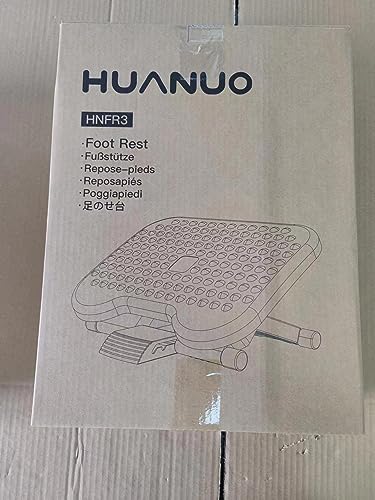 - HUANUO Adjustable Under Desk Footrest | Foot Rest for Under Desk -