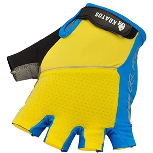 - Kratos Fingerless Cycling Gloves for Men and Women | Shock Absorbing Gel Padded Mountain Bike Gloves -