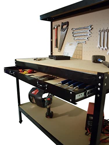 - Workbench With Pegboard Heavy Duty Garage Work Bench