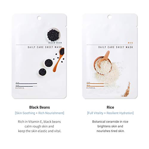 - [Pack of 12] EUNYUL Daily Care Face Sheet Mask Pack