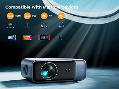 - Auto Focus & Keystone Projector 4K, 26000 Lumens FHD 1080P Portable Projector