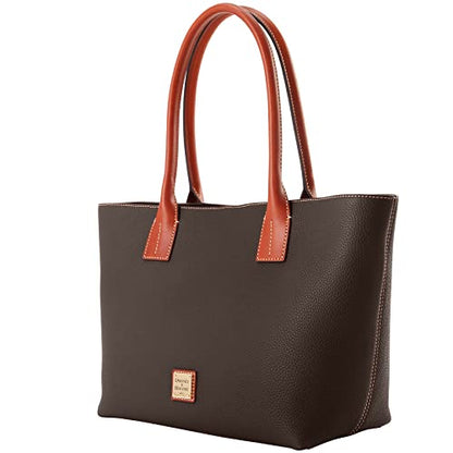 - Dooney & Bourke Handbag | Pebble Grain Small Russel Tote | Brown Tmoro -