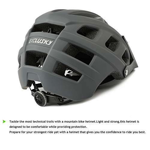 - Exclusky Mountain Bike Helmet | MTB Helmet Adult Lightweight Breathable -