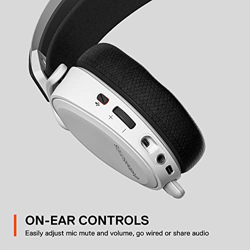- SteelSeries Arctis 7+ Wireless Gaming Headset | Lossless 2.4 GHz | Sonar 7.1 Virtual Surround Sound | 30 Hour Battery Life | PC, PS5, PS4, Mac, Android and Switch | White -