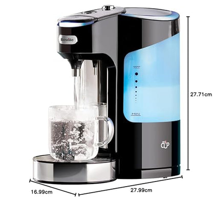 Breville HotCup Hot Water Dispenser | 2.0L with 3kW Fast Boil & Variable Dispense | Energy-efficient use | Gloss Black [VKJ318]