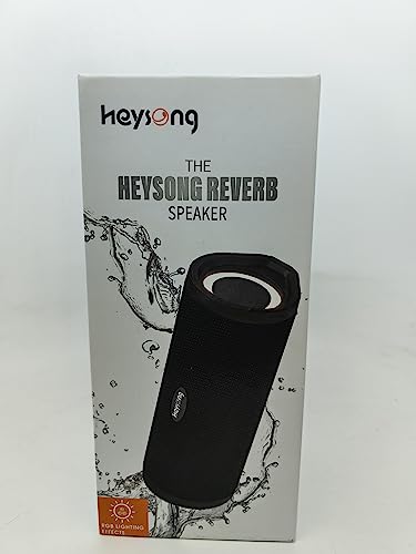 - HEYSONG Portable Bluetooth Speaker | Waterproof Outdoor Speakers | With LED Light -
