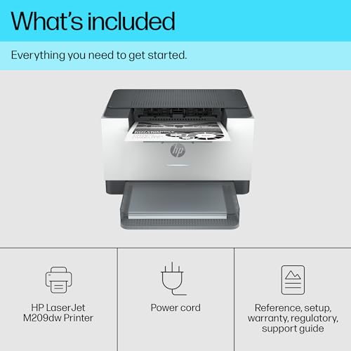 - HP LaserJet M209dw Wireless Black & White Printer -