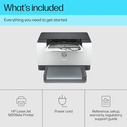 - HP LaserJet M209dw Wireless Black & White Printer -