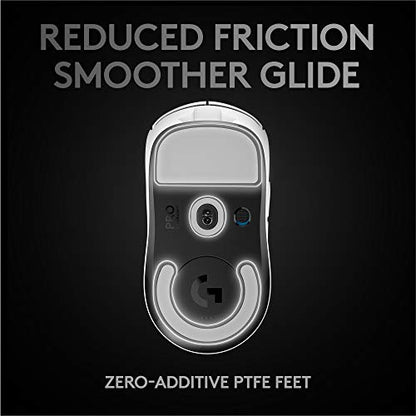 - Logitech G PRO X SUPERLIGHT Wireless Gaming Mouse | HERO 25K Sensor | Ultra-light with 63g | 5 Programmable Buttons -