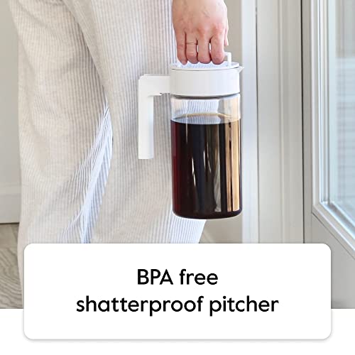 - Takeya Patented Deluxe Cold Brew Coffee Maker | Plastic | Black -
