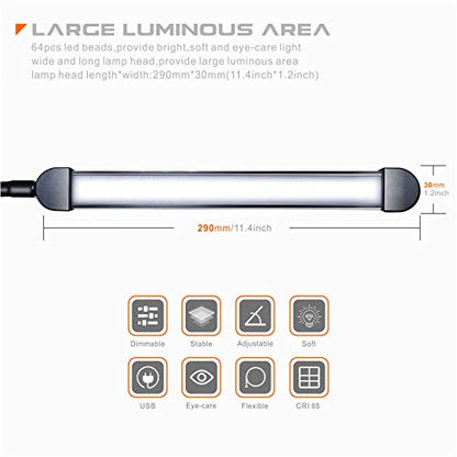 - LED Floor Lamp for Living Room | Dimmable Adjustable Standard Lamp -