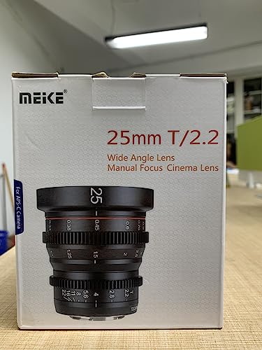 - Meike 25mm T2.2 Manual Focus Prime Mini Cinema Lens -