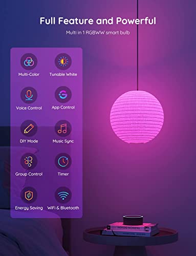 - Govee RGBWW Smart Bulbs | WiFi | LED Light Bulb With Music Sync B22 |  Alexa and Google Assistant -