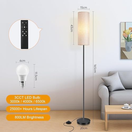 - TONGLIN Floor Lamp | Floor Lamps for Living Room | Remote Control -